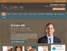 Tablet Screenshot of cohnplasticsurgery.com